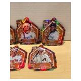 (5) 2024 Topps Holiday Baseball Ornament Cards L@@K!!!