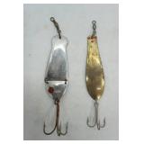 Vintage Spoon Lures (2ct) Red Eyed Wobbler & KB?