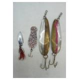 Vintage KB & Johnson Spoon Lures (4t)