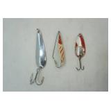 Vintage Lures: #3 Hawaiian Fred Arbogast, spoon, and Dardevle