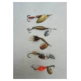 Vintage Spinner Bait & Fly Fishing Lures: Mepps, Finspin, Paul Bunyan
