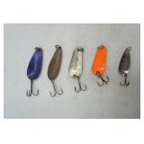 Vintage Spoon Lures: 2ct Wob-L-Rite, Wheeler, and more (5ct)