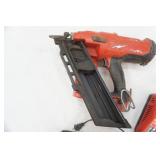 Milwaukee Framing Nailer with Battery & Charging Block