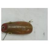 Vintage Wooden Mouse Fishing Lure 4.25" long by 1.75" wide