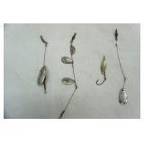VIntage Fly Fishing & Spinner Lures (4ct)