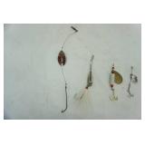 VIntage Fly Fishing & Spinner & Spoon Lures (4ct)