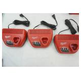 Milwaukee M12 Charging Blocks (3ct)