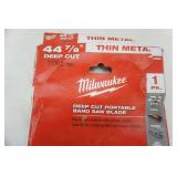 Milwaukee Multi-Tool (3ct), Band Saw Blade, and other accessories