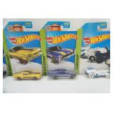 Hot Wheels (9ct) unopened. Most are HW Workshop