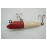 Vintage Wooden Red & White trout-oreno style fishing Lure