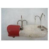 Vintage Red & White Fishing Lure