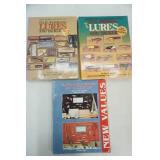 "Old Fishing Lures and Tackle" Book Lot (3ct)
