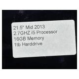 Apple 21.5" Mid 2013 Desktop