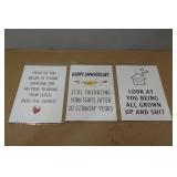 *3* Novelty Greeting Cards