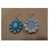 Squash Blossum Turquoise Necklace and Earrings