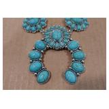 Squash Blossum Turquoise Necklace and Earrings
