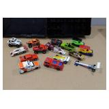 Hot Wheels Car Storage Case with Assorted Cars - Some Vintage