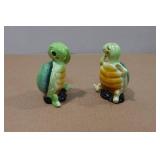 Vintage Victoria Ceramics Turtle Salt & Pepper Shaker Set