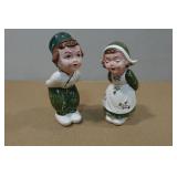 Vintage Kissing Dutch Kids Salt & Pepper Shaker Set
