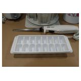 Assorted Kitchen Items - Mini Crockpot, Tupperware, Electric Knife