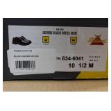 Thorogood Oxford Black Leather Dress Shoes - Size 10.5