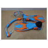 Cressi Kids Snorkel Set - Fin Size S/M