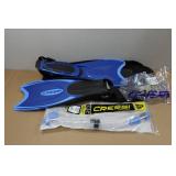 Cressi Adult Rondine Palau Fin Snorkel Set - Fin Size XS/S