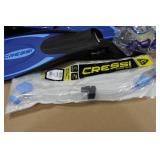 Cressi Adult Rondine Palau Fin Snorkel Set - Fin Size XS/S