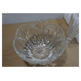 Glass Punch Bowl with 4 Glasses