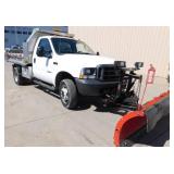 2004 Ford F450 XL Super Duty Dump Truck with Western Plow