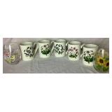 Portmeirion Botanic Garden Coffee Mugs and Stemless Glasses