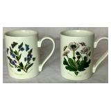 Portmeirion Botanic Garden Coffee Mugs and Stemless Glasses