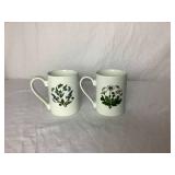 Portmeirion Botanic Garden Coffee Mugs and Stemless Glasses