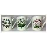 Portmeirion Botanic Garden Coffee Mugs and Stemless Glasses