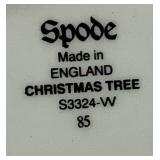 Vintage Spode Christmas Tree Made in England Dinner Plates -set of 12