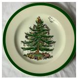 Vintage Spode Christmas Tree 7.75" Salad Plates - set of 15