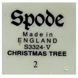 Vintage Spode Christmas Tree 7.75" Salad Plates - set of 15
