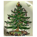 Vintage Spode Christmas Tree 7.75" Salad Plates - set of 15