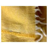 Faribault Woolen Mill 100% Virgin Wool Blanket 53" x 69" - Goldenrod