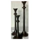 Set of 3 Crate & Barrell Emmett Taper Holder - S, M, and L
