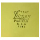 Vintage Lu-Ray Pastels - Set of 8 - 9" Dinner Plates (2 Yellow, 2 Pink, 2 Blue, 2 Green)