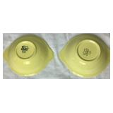 Vintage Lu-Ray Pastels - Set of 10 - 7" Cereal Bowls ( 2 Yellow - one with chip, 3 Pink, 2 Blue, 3 Green)