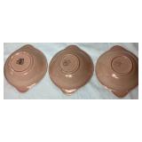 Vintage Lu-Ray Pastels - Set of 10 - 7" Cereal Bowls ( 2 Yellow - one with chip, 3 Pink, 2 Blue, 3 Green)