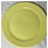 Set of 2 Vintage Lu-Ray Pastels 14" Round Platters (Pink and Yellow)