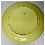 Set of 2 Vintage Lu-Ray Pastels 14" Round Platters (Pink and Yellow)