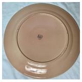 Set of 2 Vintage Lu-Ray Pastels 14" Round Platters (Pink and Yellow)