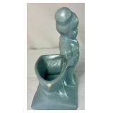 Vintage Haeger Lil Boy Sailor with Boat Planter Dusty Boat 7" H x 5.5" W