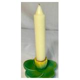 Vintage Weller Pumila Lily Pad and Lotus Flower Candle Holders
