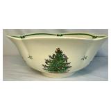 Vintage Spode Christmas Tree Large Punch Bowl with Ladle