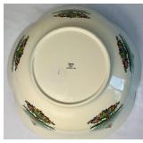 Vintage Spode Christmas Tree Large Punch Bowl with Ladle